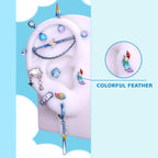 COLORFUL FEATHER Rainbow Dash Ear Stack in ASTM F136 Titanium