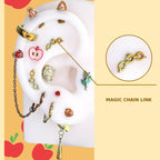 MAGIC CHAIN LINK Applejack Ear Stack in ASTM F136 Titanium