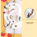 THORN VINE Applejack Ear Stack in ASTM F136 Titanium