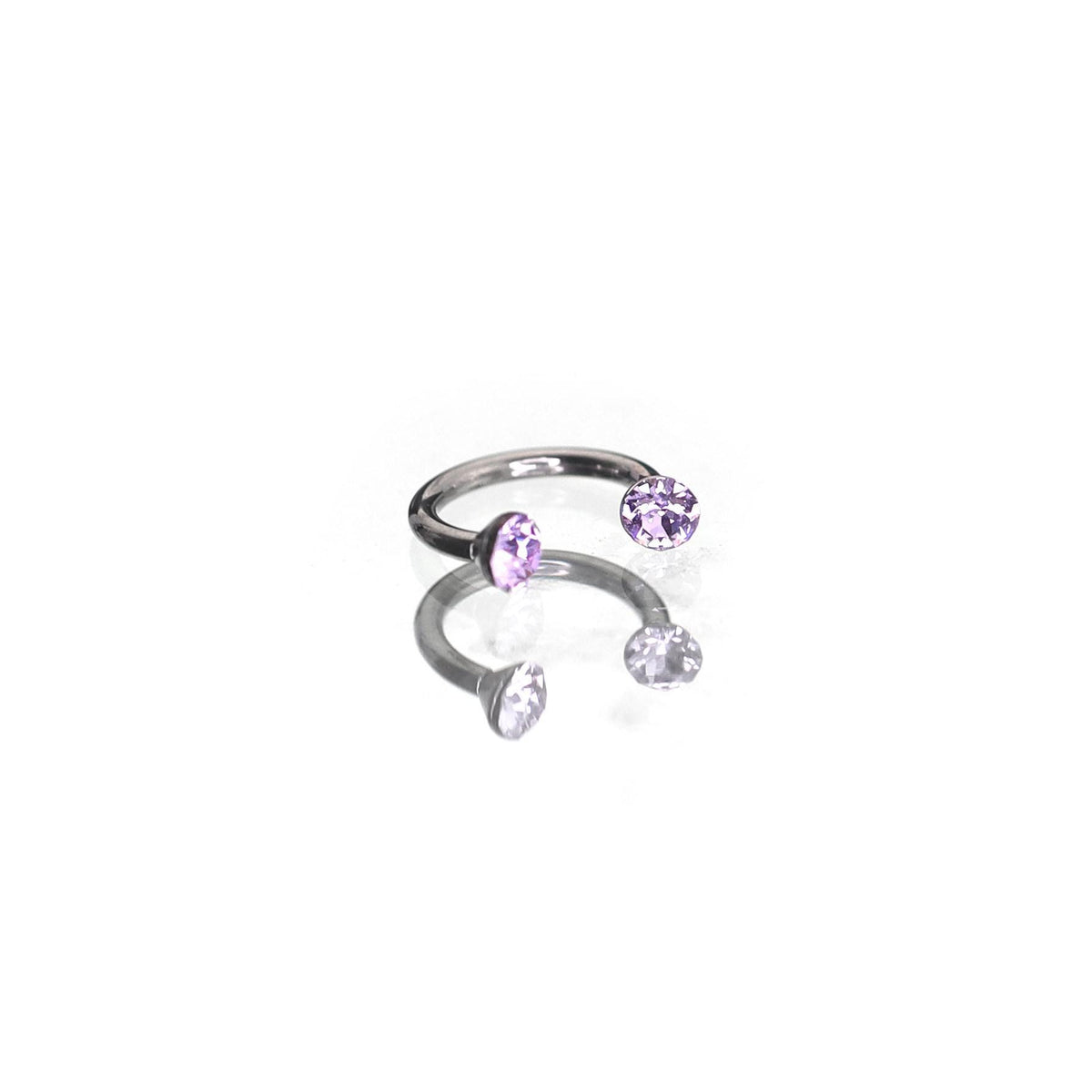 Swarovski Ring Twilight Sparkle Ear Stack in ASTM F136 Titanium