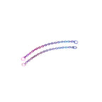 Titanium Chain Twilight Sparkle Ear Stack in ASTM F136 Titanium
