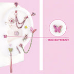MINI BUTTERFLY Fluttershy Ear Stack in ASTM F136 Titanium