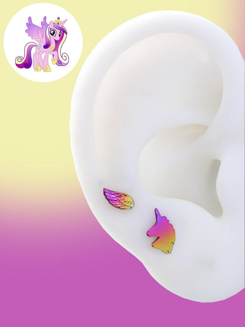 Princess Cadance Alicorn Princess Stud Set in ASTM F136 Titanium