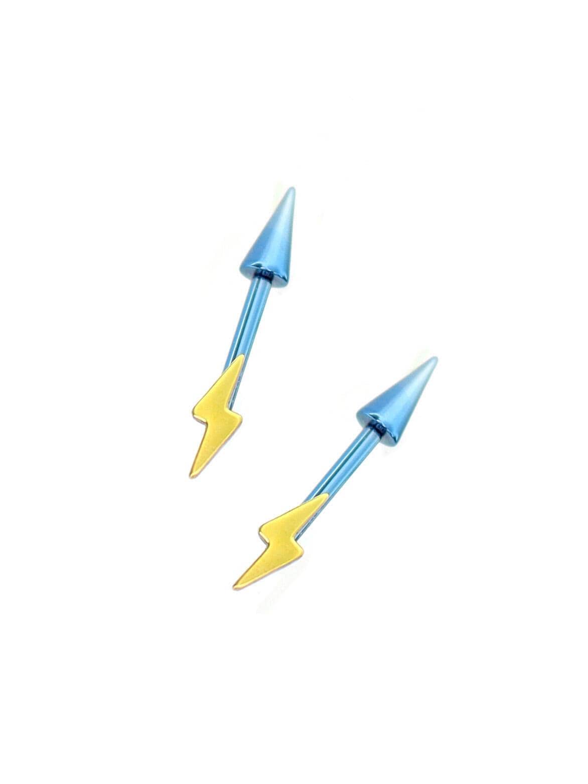 Rainbow Star & Lightning Stud character color and finish detail
