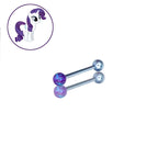 Rarity Character Opal Barbell in ASTM F136 Titanium