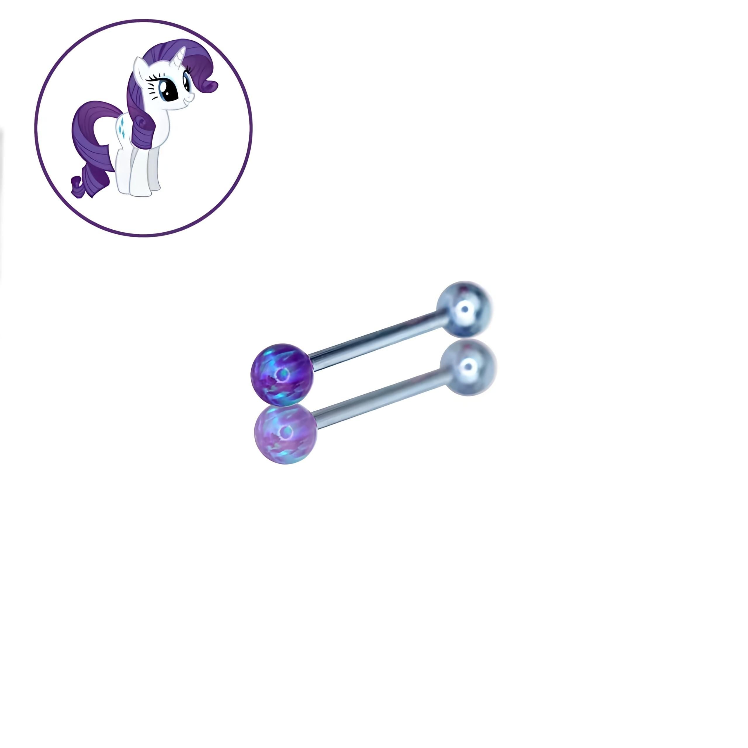 Rarity Character Opal Barbell in ASTM F136 Titanium