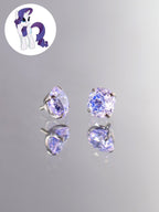 Rarity Zircon Crystal Stud in ASTM F136 Titanium