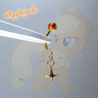 Applejack Stacked Star Curved Barbell in ASTM F136 Titanium
