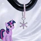 Twilight Sparkle Celestial Snowflake Clicker in ASTM F136 Titanium