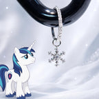 Shining Armor Celestial Snowflake Clicker in ASTM F136 Titanium
