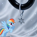 Rainbow Dash Celestial Snowflake Clicker in ASTM F136 Titanium