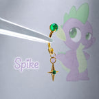 Titanium Four Point Star Charm Curved Barbell | Eyebrow Rook Snug Navel Collarbone Piercing | Pony Inspired Kawaii Jewelry - product image 7