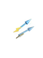 F136 Titanium Rainbow Dash Spike Helix Earring | Kawaii Star Lightning Bolt Cartilage Piercing | Elf Ear Devil Ear Hypoallergenic Jewelry - product image 5