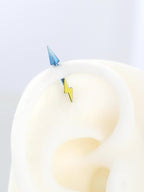 F136 Titanium Rainbow Dash Spike Helix Earring | Kawaii Star Lightning Bolt Cartilage Piercing | Elf Ear Devil Ear Hypoallergenic Jewelry - product image 6