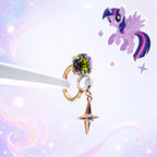 MLP F136 Titanium Four Point Star Horseshoe Ring | Pony Inspired Lip Cartilage Helix Hoop | Internally Threaded Kawaii Piercing - product image 6