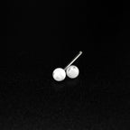 White Acrylic stainless steel Tongue studs - White Acrylic stainless steel Tongue studs - 8mm by CRUXJEWELRY