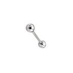 Classic Externally Threaded S925 Sterling Silver barbell studs - Classic Externally Threaded S925 Sterling Silver barbell studs - Default Title by CRUXJEWELRY