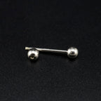 Classic Externally Threaded S925 Sterling Silver barbell studs - Classic Externally Threaded S925 Sterling Silver barbell studs - Default Title by CRUXJEWELRY