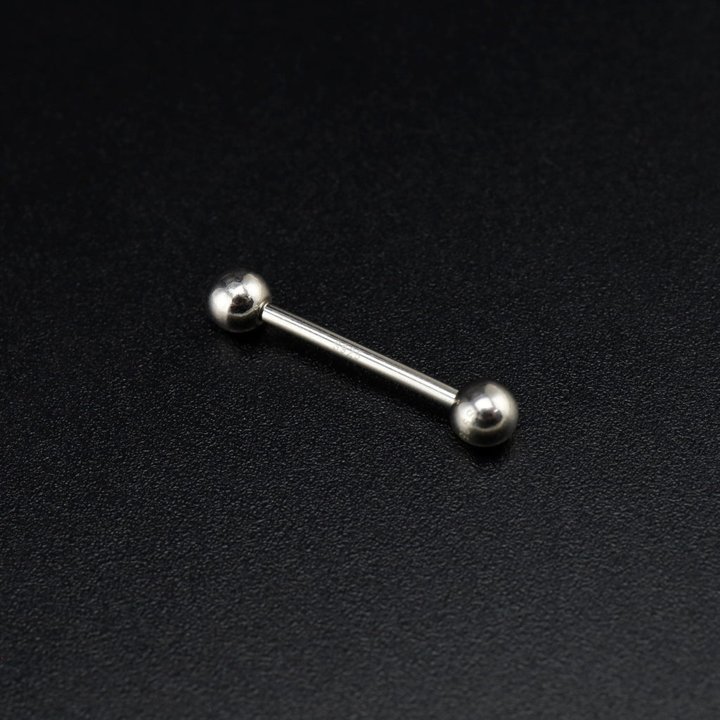 Classic Externally Threaded S925 Sterling Silver barbell studs - Classic Externally Threaded S925 Sterling Silver barbell studs - Default Title by CRUXJEWELRY