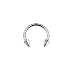 12PCS Basic Stainless steel Horseshoe Ring Set - 12PCS Basic Stainless steel Horseshoe Ring Set - 8mm / 3mm by CRUXJEWELRY
