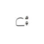 Classic Internally Threaded Titanium U-Ring - Classic Internally Threaded Titanium U-Ring - Ball & Ball / 8mm by CRUXJEWELRY