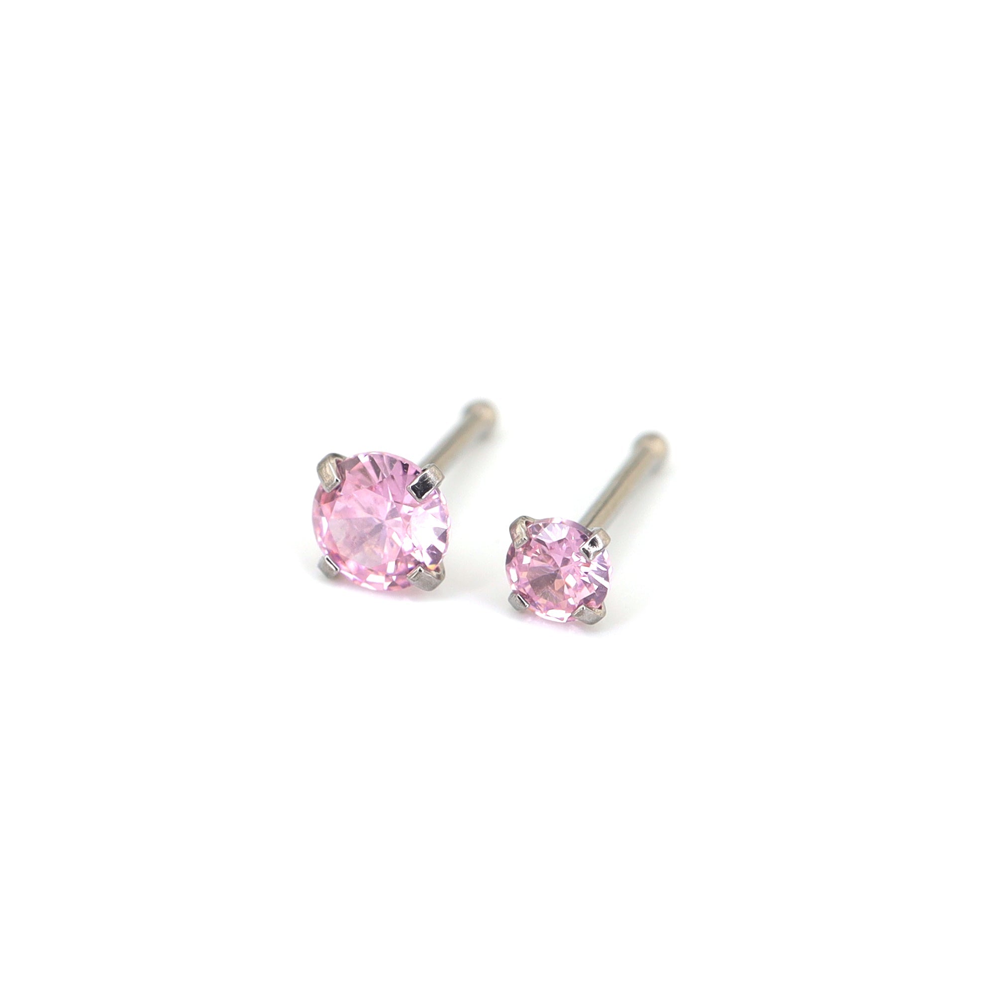 4/8PCS 20G CZ Nostril Stud Set - 4/8PCS 20G CZ Nostril Stud Set - 4PCS by CRUXJEWELRY