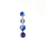 Vibrant Acrylic stainless steel Straight Barbell - Vibrant Acrylic stainless steel Straight Barbell - Deep Blue / 10mm by CRUXJEWELRY