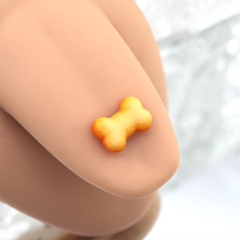 Star Baker - Resin Puppy's Bone Tongue stud - Star Baker - Resin Puppy's Bone Tongue stud - 1.2mm/16G / 12mm by CRUXJEWELRY