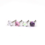 4/8PCS 20G CZ Nostril Stud Set - 4/8PCS 20G CZ Nostril Stud Set - 4PCS by CRUXJEWELRY