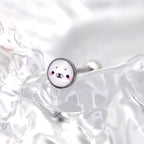 Little Seal Resin Tongue Stud - Little Seal Resin Tongue Stud - 1.2mm/16G / 10mm by CRUXJEWELRY