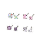 4/8PCS 20G CZ Nostril Stud Set - 4/8PCS 20G CZ Nostril Stud Set - 8PCS by CRUXJEWELRY