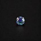 ETSY 4574960114 | IMAGE 7 | Peacock Moissanite Flat Back Stud