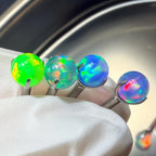 Aurora Orb Opal F136 Titanium piercing top detail 6