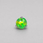 Aurora Orb Opal OP538 Lime Green F136 Titanium piercing top