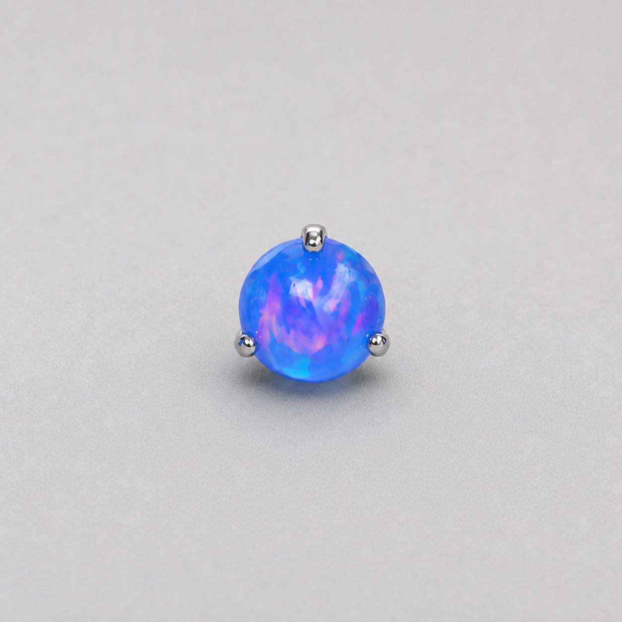 Aurora Orb Opal OP506 Royal Blue F136 Titanium piercing top