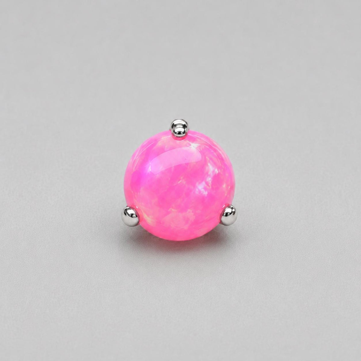 Aurora Glow Jelly Opal OP539 Hot Pink F136 Titanium piercing top