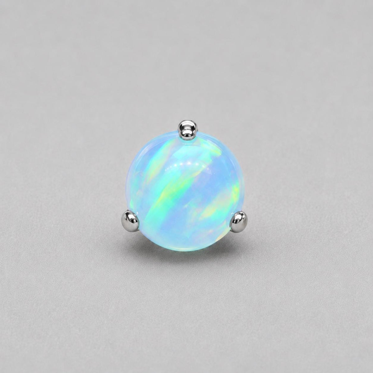 Aurora Glow Jelly Opal OP533  Blue F136 Titanium piercing top
