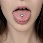 Ripple-Edge Jelly Opal F136 Titanium piercing top detail 2