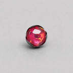 Ripple-Edge Jelly Opal OP515 Ruby Red F136 Titanium piercing top