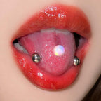 Nebula Orbit Opal F136 Titanium piercing top detail 2