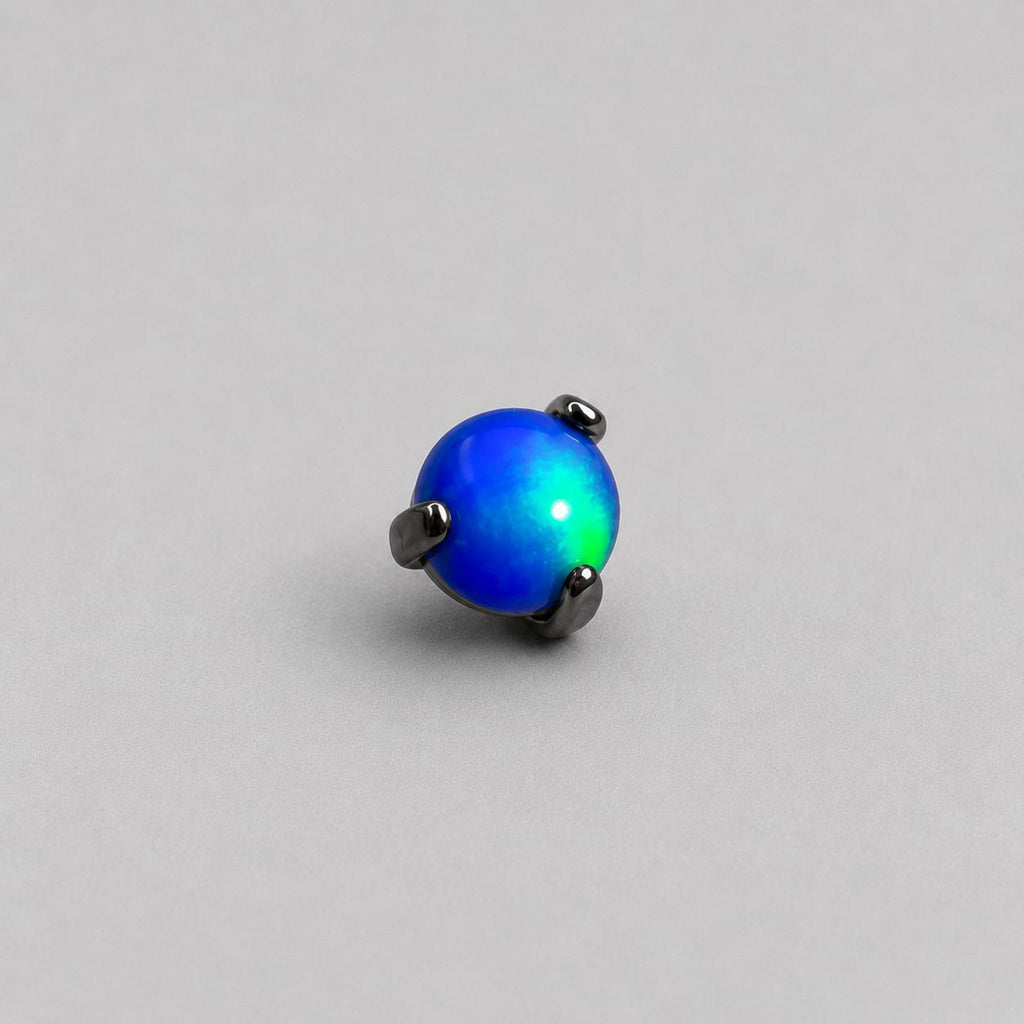 Nebula Orbit Opal AN336 Deep Blue F136 Titanium piercing top