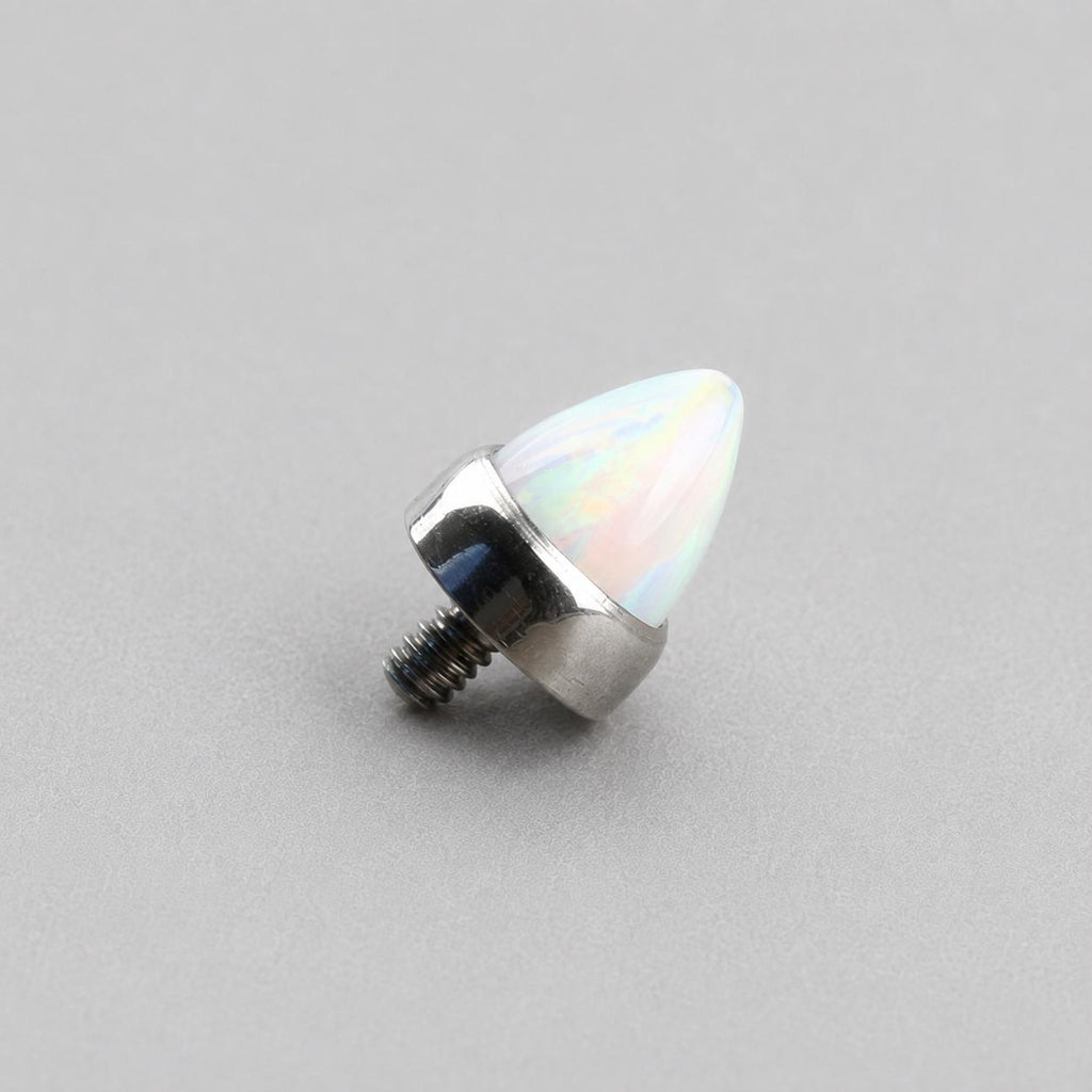 Prism Spike Opal OP17 White F136 Titanium piercing top