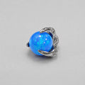 Solar Dragon Fire Opal OP05 Deep Blue F136 Titanium piercing top