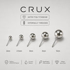 Multi-Fit Ball End F136 Titanium piercing top detail 13