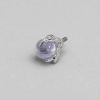 Dragon-Claw Crystal Ball Light Purple F136 Titanium piercing top