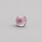 Round-Cut CZ Lavender F136 Titanium piercing top