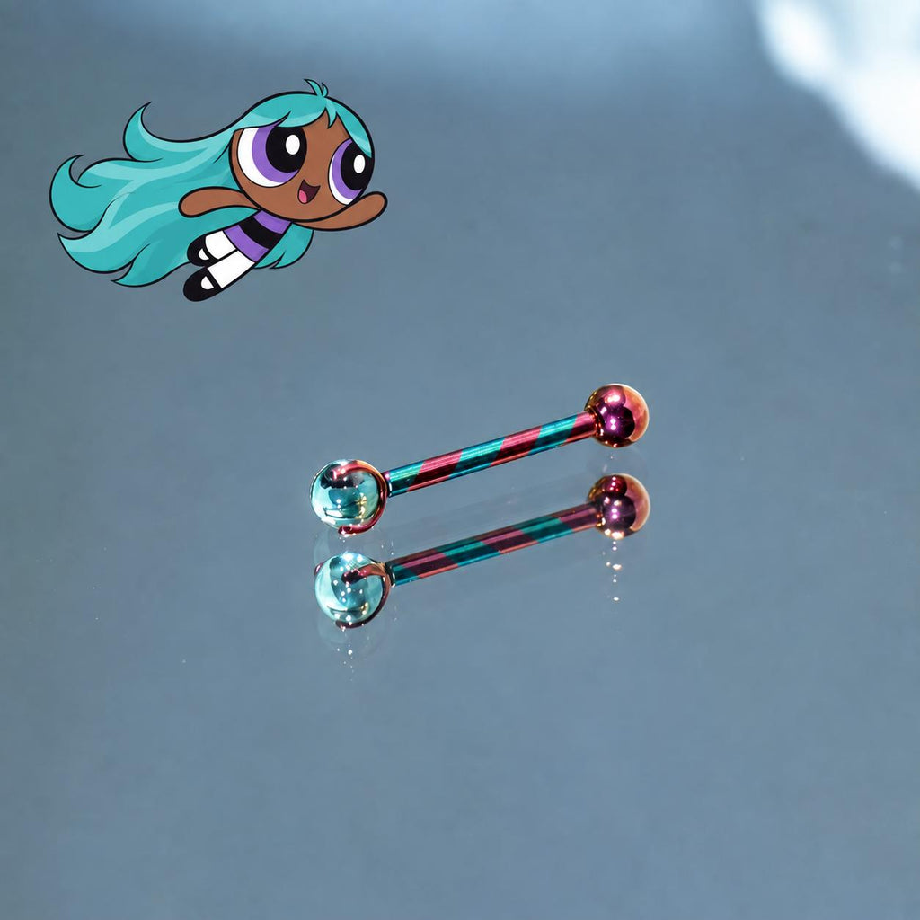 Opal Tongue Barbell detail 4