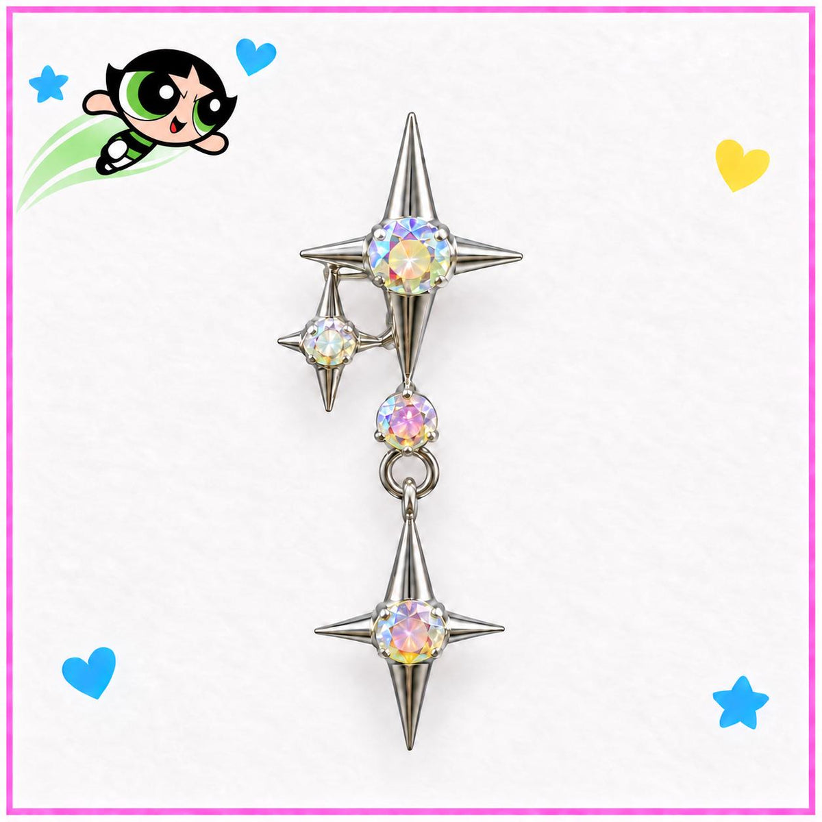 Starburst Dangle Labret detail 2