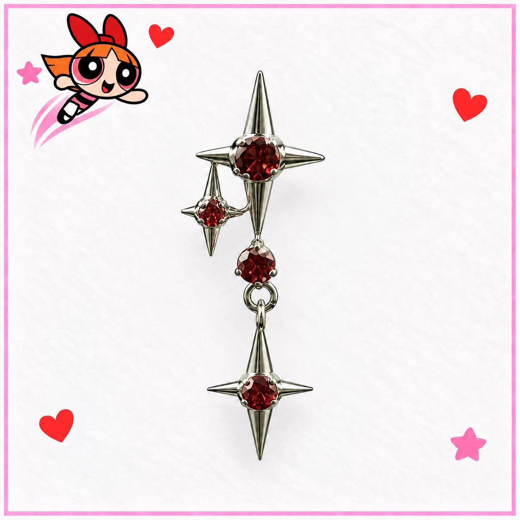 Starburst Dangle Labret detail 4