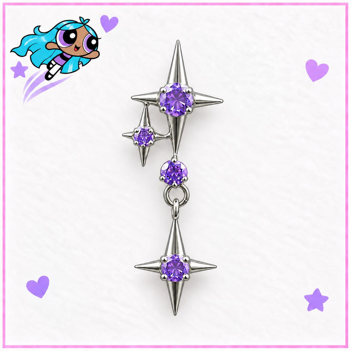Starburst Dangle Labret detail 6